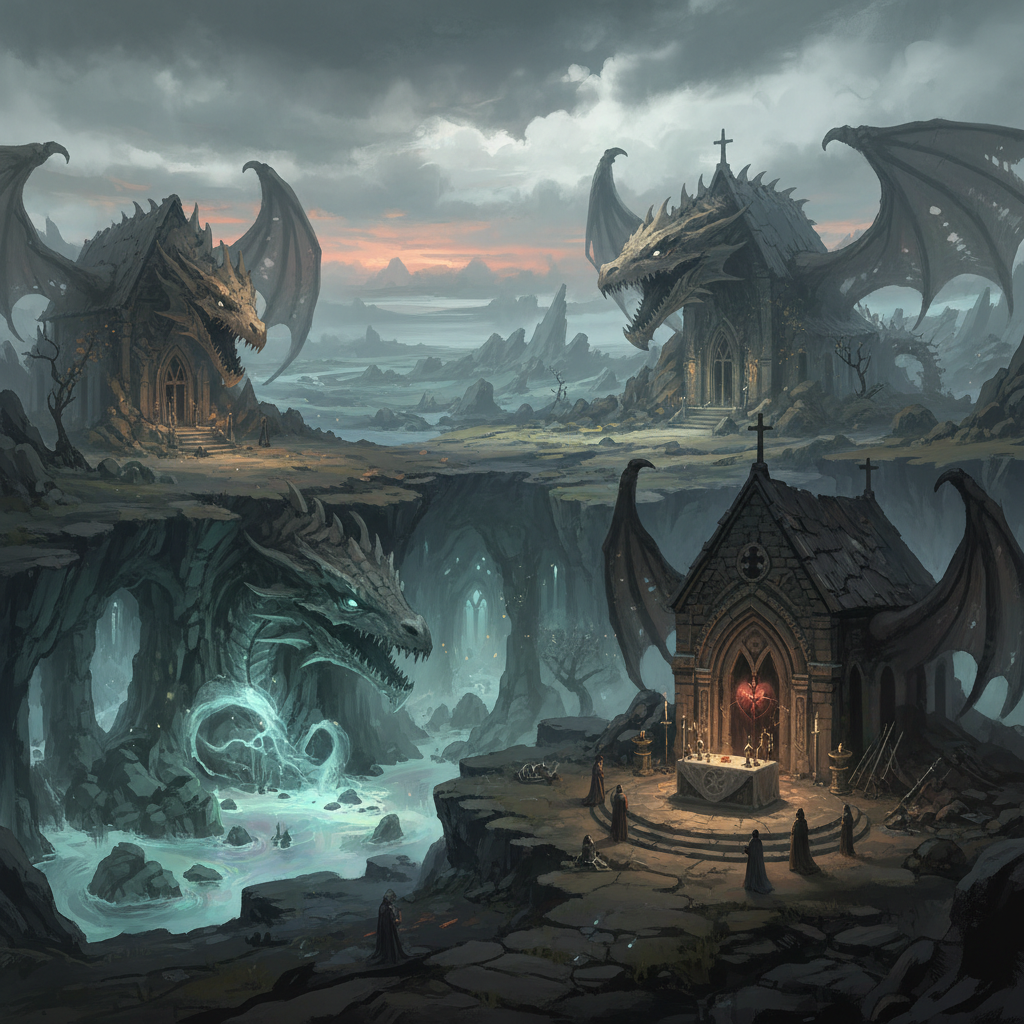 Elden Ring: Fundorte der Kirchen der Drachenkommunion und was sie bieten — illustration
