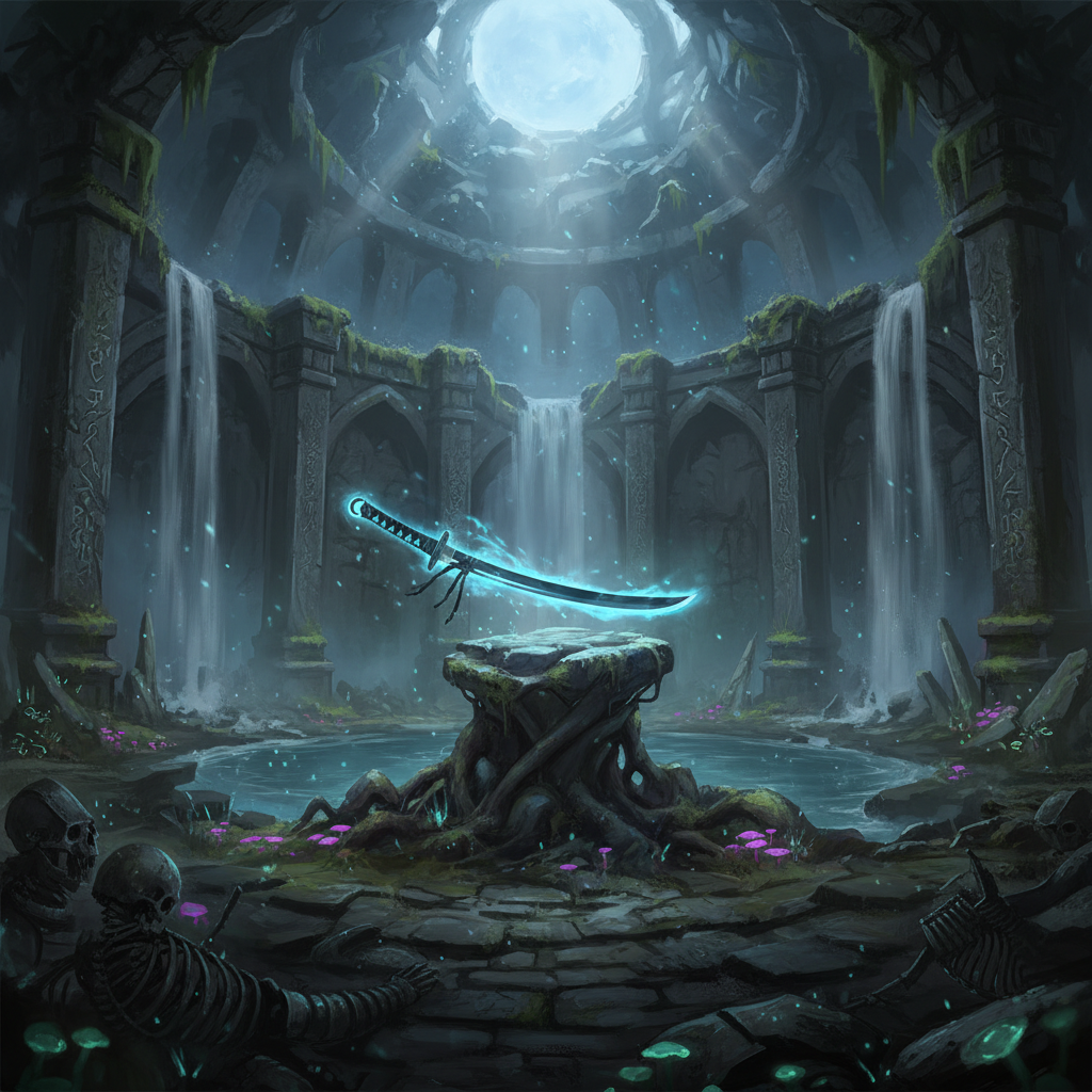 Elden Ring: Der Fundort des Mondschleier-Katanas — illustration
